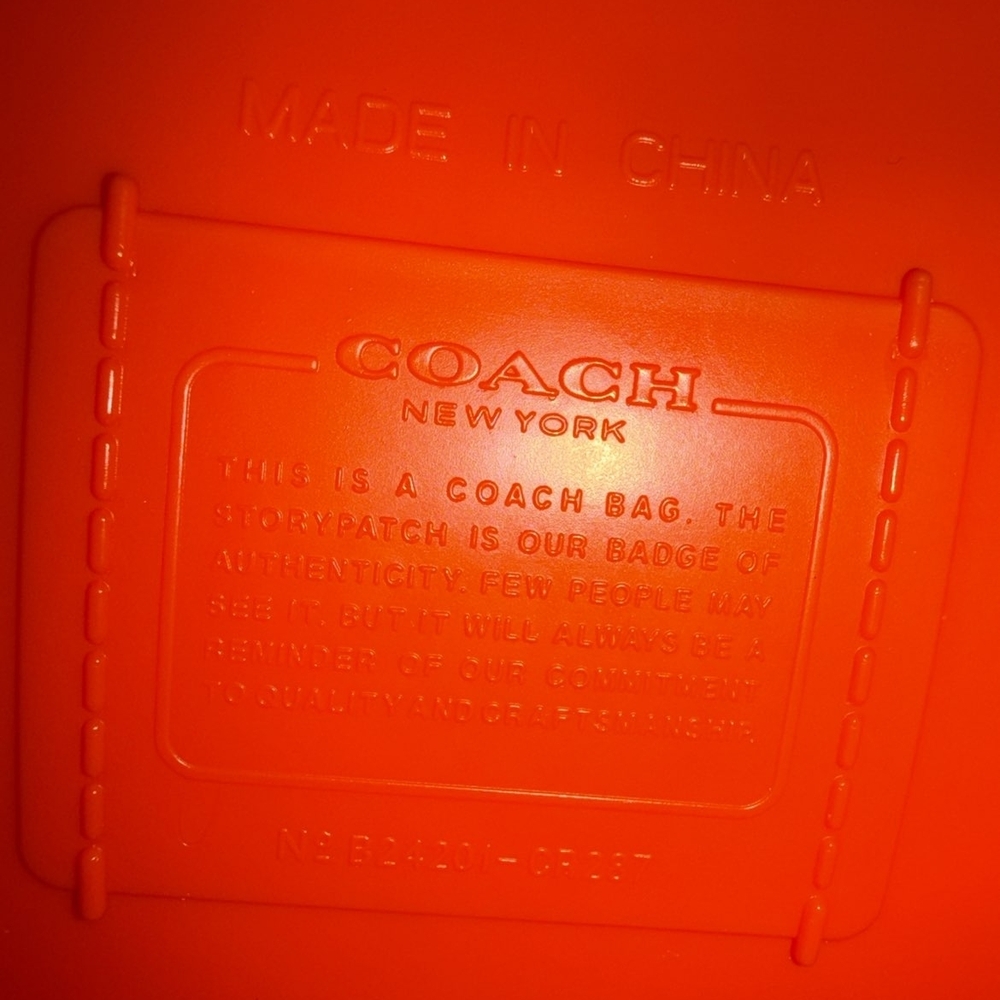 COACH Jelly Morgan Square Crossbody Bag (CR287/Miami Red/Brand New with Tags) - Picture 3 of 7